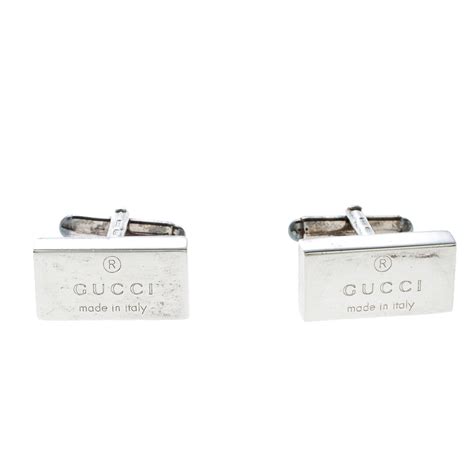 gucci square cufflinks fake|gucci cufflinks silver.